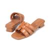 BARBARA Leather Padding Cushion Slide Mule 3cm 2 Colors Blj340