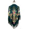 Luxury Floral Print Russian National Square Scarf