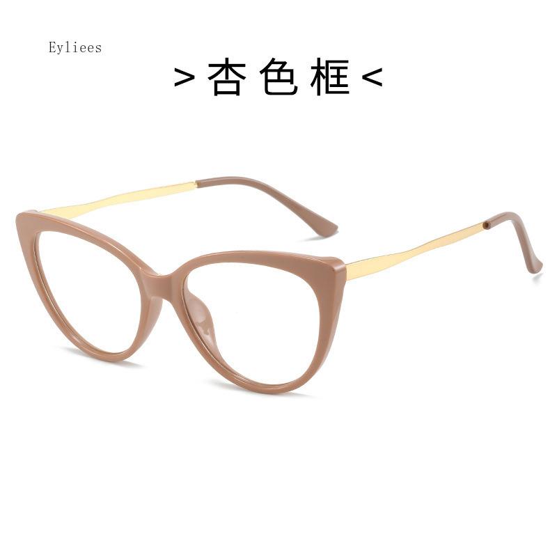 Blue Light Glasses Women Fashion Cat Eye Glasses Transparent Female Vintage Anti Fatigue Computer Eyeglasses Men Plain Glasses