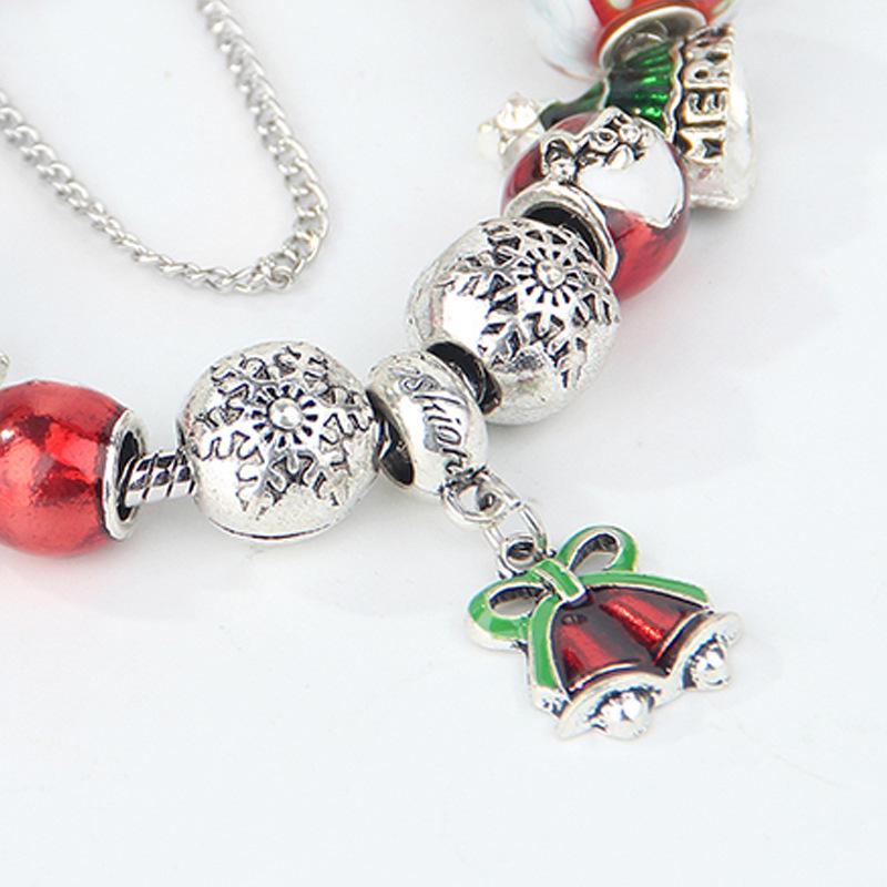 Creative DIY Bell Pendant Christmas Alloy Beaded Jewelry - Exquisite Murano Pandora