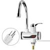 Electric Instant Heating Faucet 3000W Tankless Water Heater Temperature Adjustable Fast Heating Tap Digital Display For Bathroom