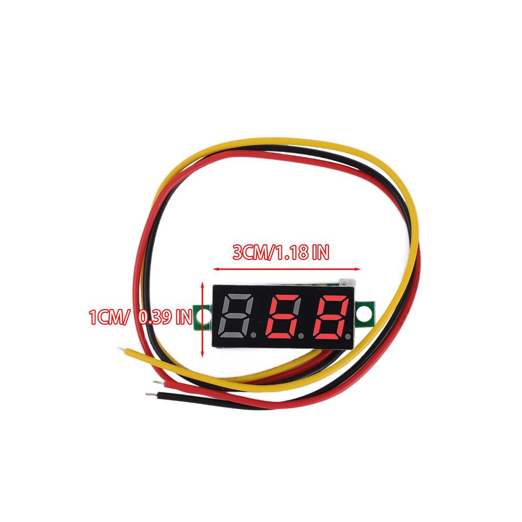 10/1pcs DC LED Digital Display Panel Voltage Meter Red Green Blue Auto Car Mobile Power Voltage Tester Detector Instrument