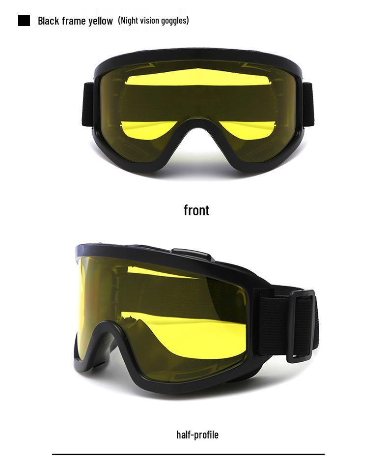 Winter Windproof Motorcycle & Ski Goggles - Anti-Glare, UV Protection, Reflective Sports Glasses