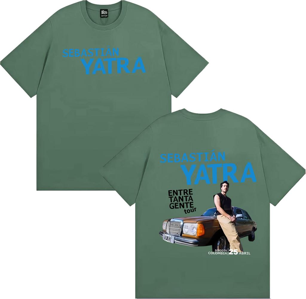Sebastian Yatra Entre Tanta Gente Tour 2026 Tshirts Unisex Women Summer Fashion Short Sleeve T Shirt Gothic Vintage Street Tshirt