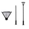 Rust-Proof 3m Courtyard Light Pole: Modern Landscape Street Light for Parks, Villas, Communities, and Households.