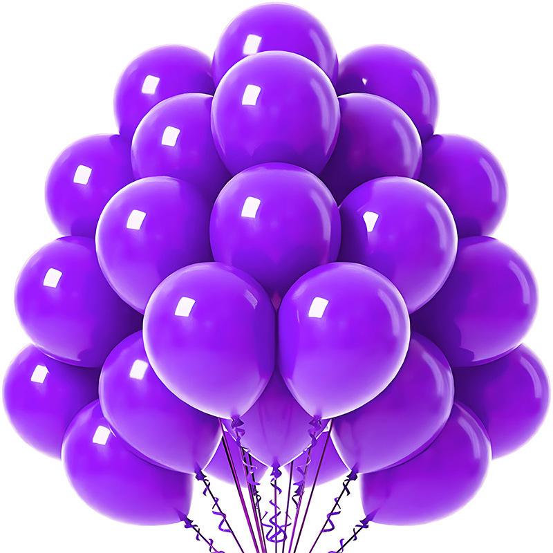 20-Pack 10-Inch Solid Color Balloons for Birthday, Wedding, or Event Decoration