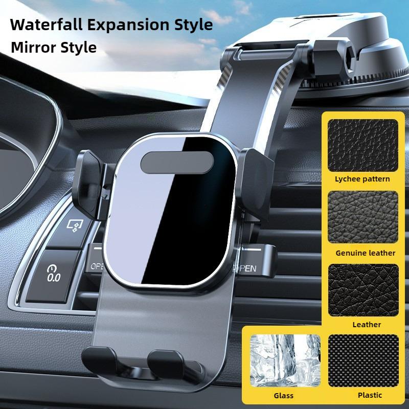 Car Mobile Holder 360° Rotatable Foldable Auto Phone Stand Adjustable Ventilation Opening Support Table Smartphone Grip Bracket