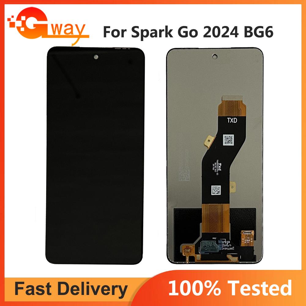 

LCD Screen and Digitizer Full Assembly For Tecno Spark Go 2024 BG6