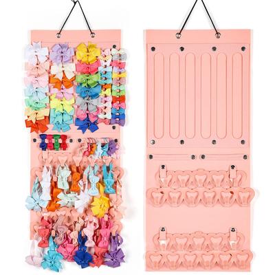 Hair Bows Organizer Large Capacity Headband Holder Wall Hanging Hair Clip Storage Hanger Space Saving Hair Accessories Display