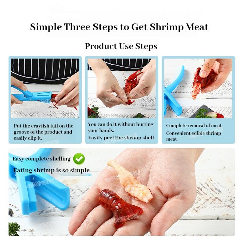 Easy Use Crayfish Sheller Manual Shrimp Peelers Specialized for Eating Spicy Crayfish Shell Scale Remover Kitchen Tool
