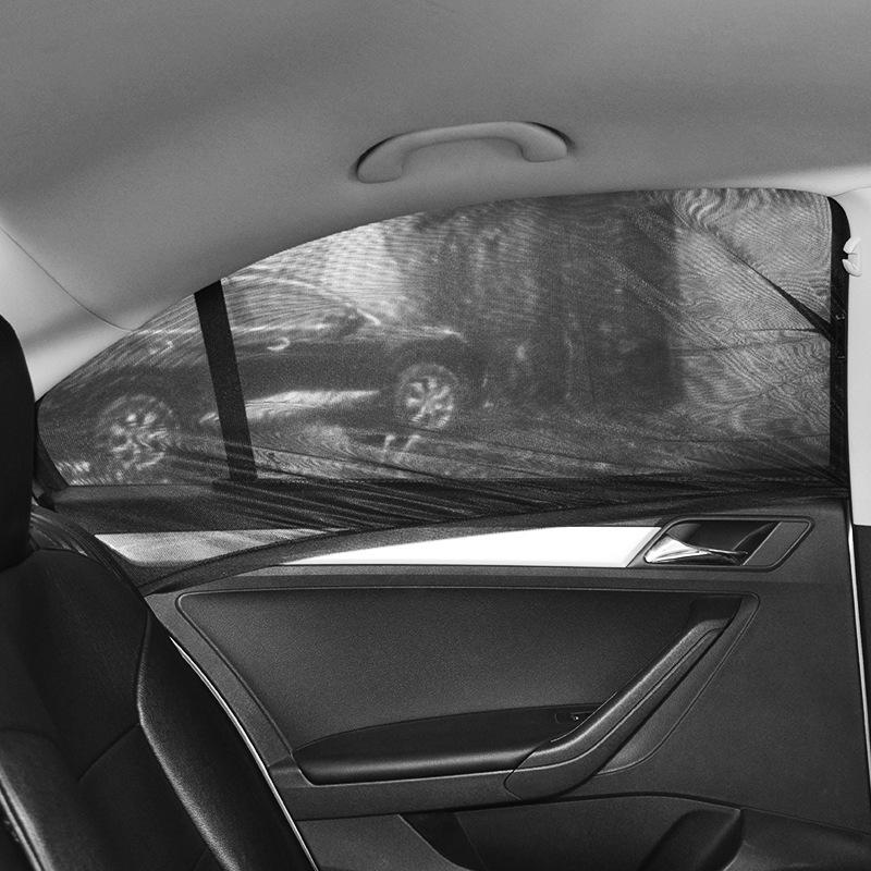 Magnetic Car Sunshade: Mosquito Screen, Sunscreen, Heat Insulation, Blackout Privacy Curtain