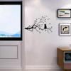 Takken met Bladeren en Kat Muurstickers Verwijderbaar Vinyl Vogelstickers Huisdecoratie Kamer