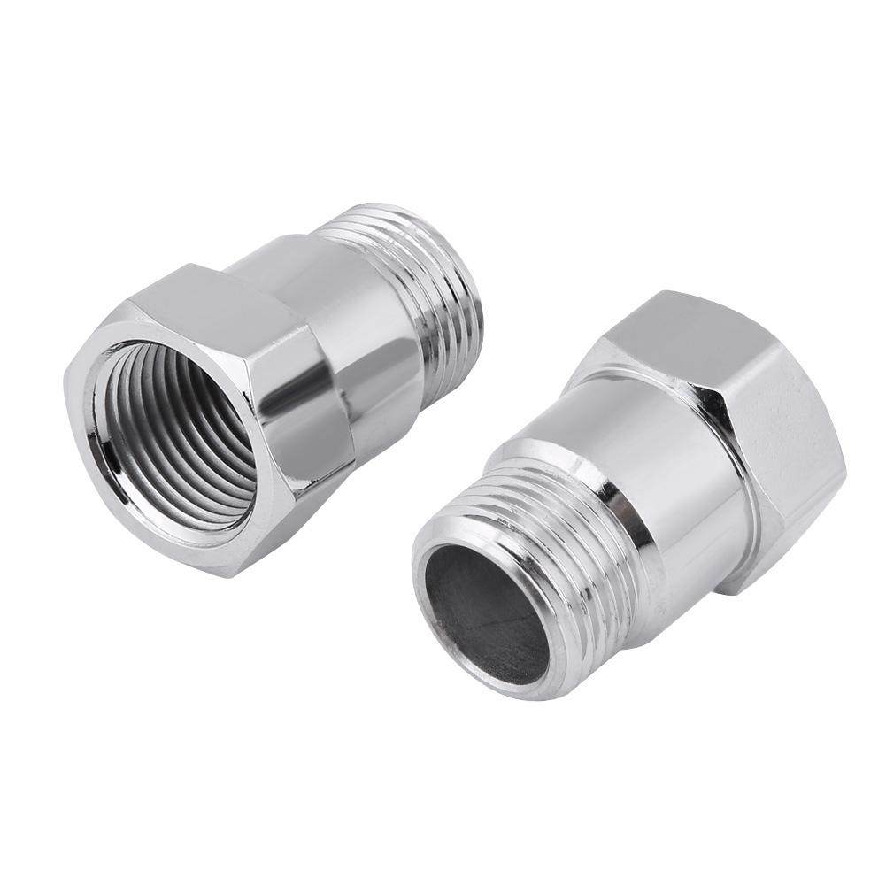 2Pcs 32mm M18*1.5 O2 Oxygen Sensor Extender Extension Spacer Bungs Adapter Silver