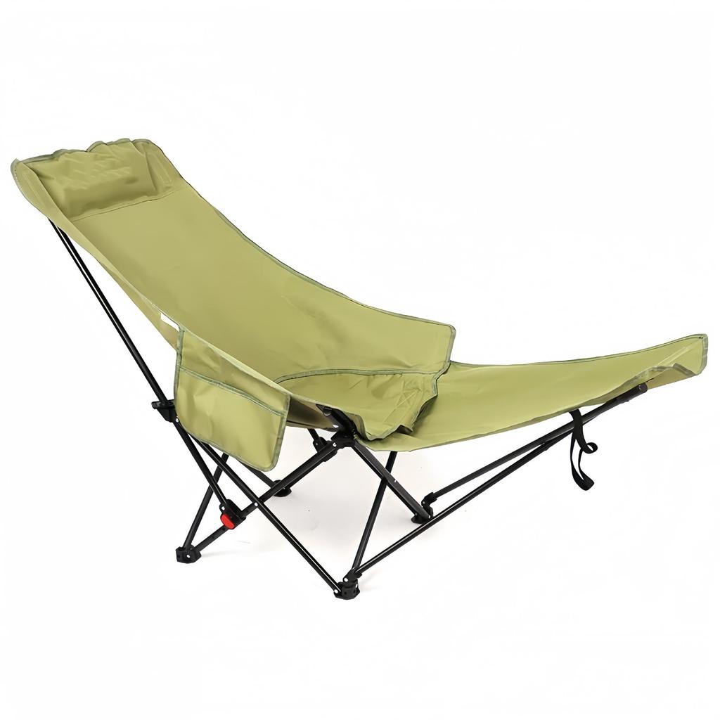 Thickened Folding Moon Chair: Adjustable Outdoor Lounge & Office Recliner