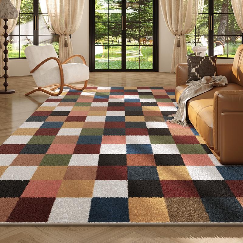 American Style Living Room Decoration Retro Carpet Thick Anti-slip Lounge Mat Large Area Rugs for Bedroom Fluffy Plush Study Rug