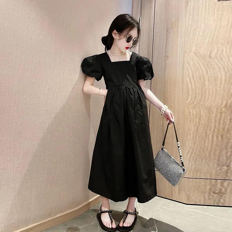 Girls Princess Party Dresses Fashion Summer Kids Birthday Wedding Evening Prom Gown Children's Dress Teenage 6 8 10 12 14 Year