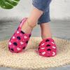 Women's Elegant Plush Slip-On Slippers with Heart Pattern Soft Cozy Indoor/Outdoor House Shoes
