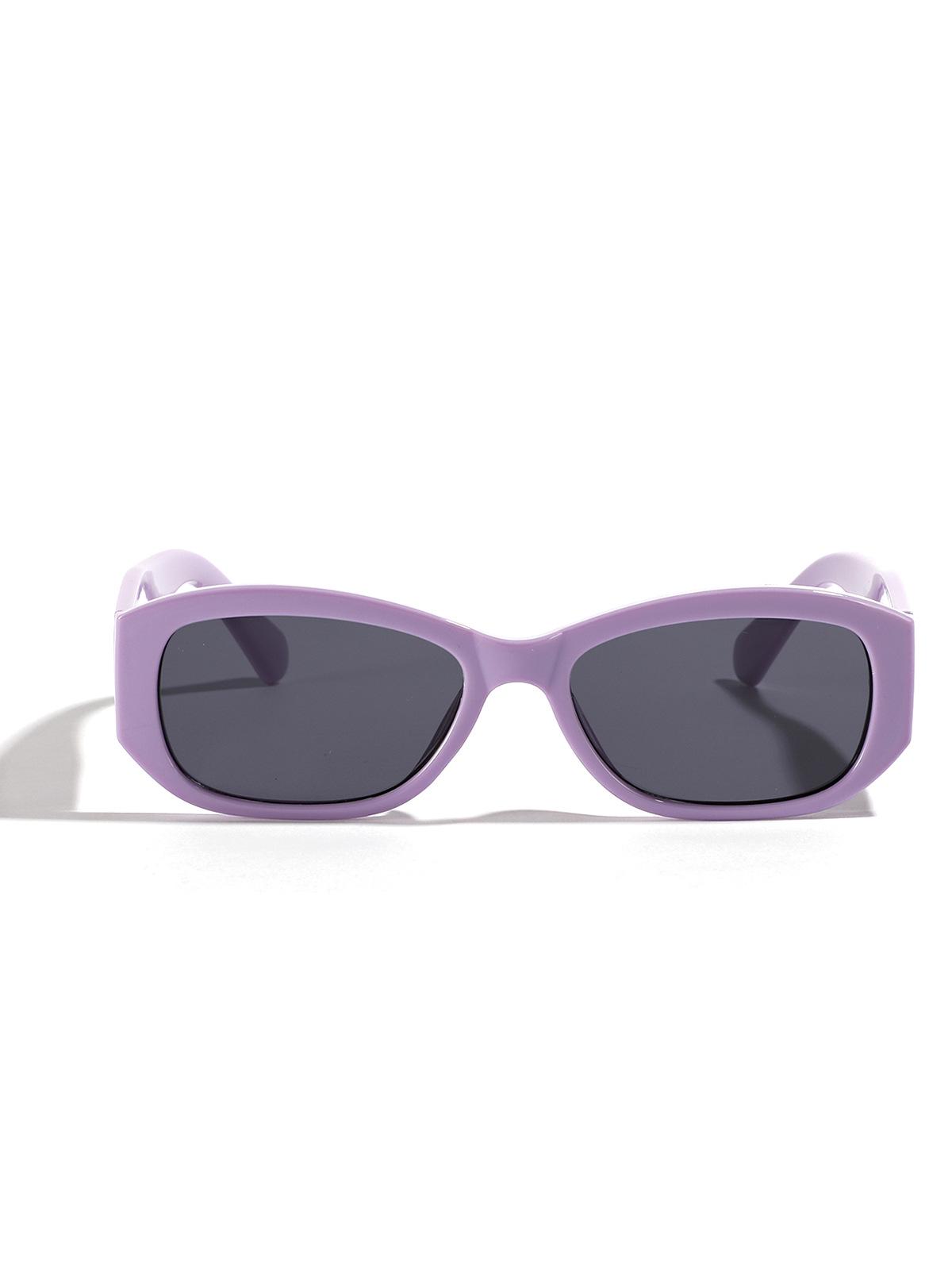 

Xunge Retro Large Frame Purple Square Sunglasses for Men and Women Influencers