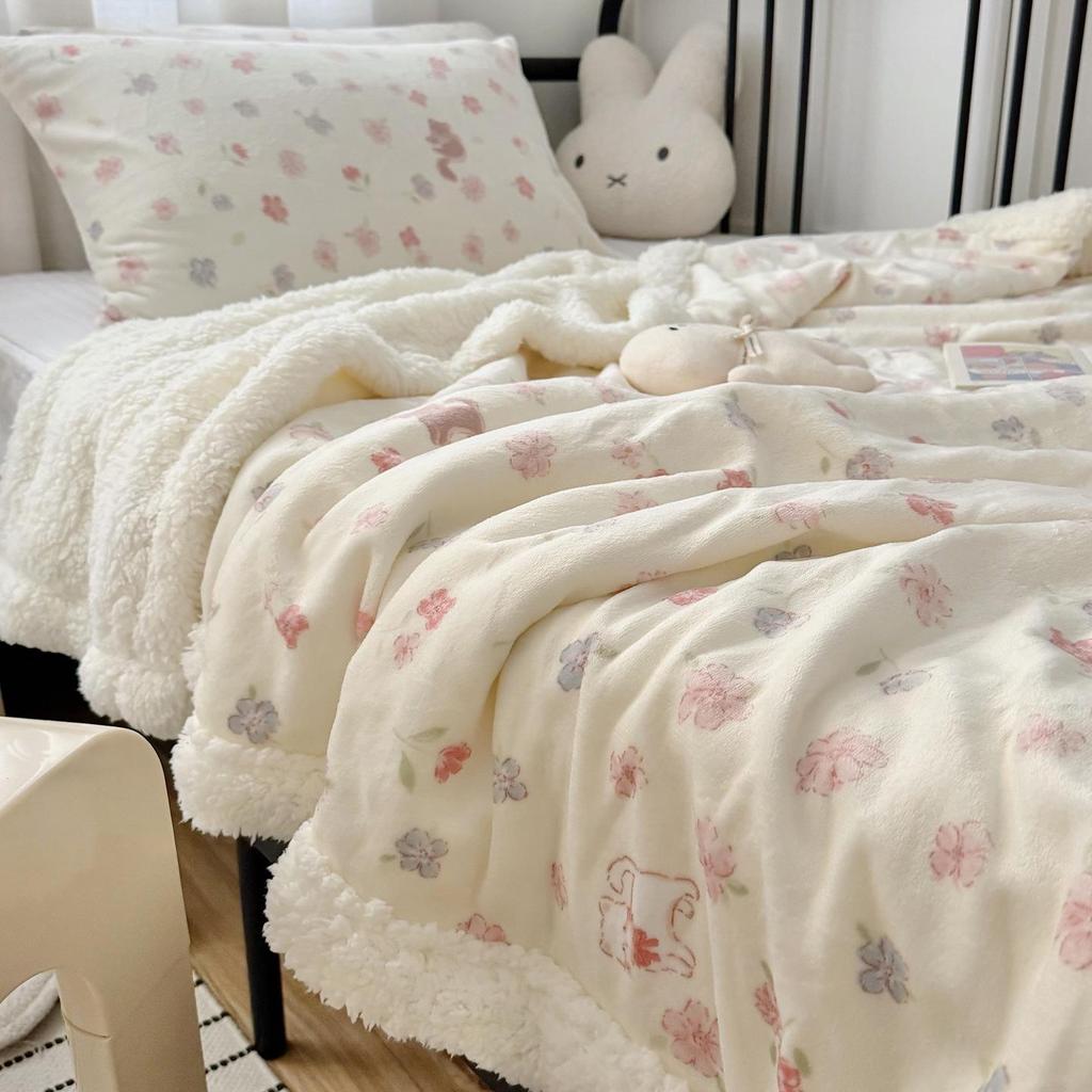 Milk Velvet Multifunctional Blanket: Perfect for Office, Nap, Sofa, Dorm, or Car Use.