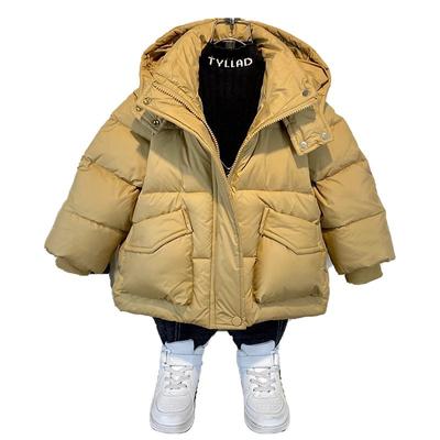 Winter Down Cotton Jacket Boys Waterproof Hooded Coat Children Outerwear Clothing Teenage 2-14Y Clothes Kids Coats