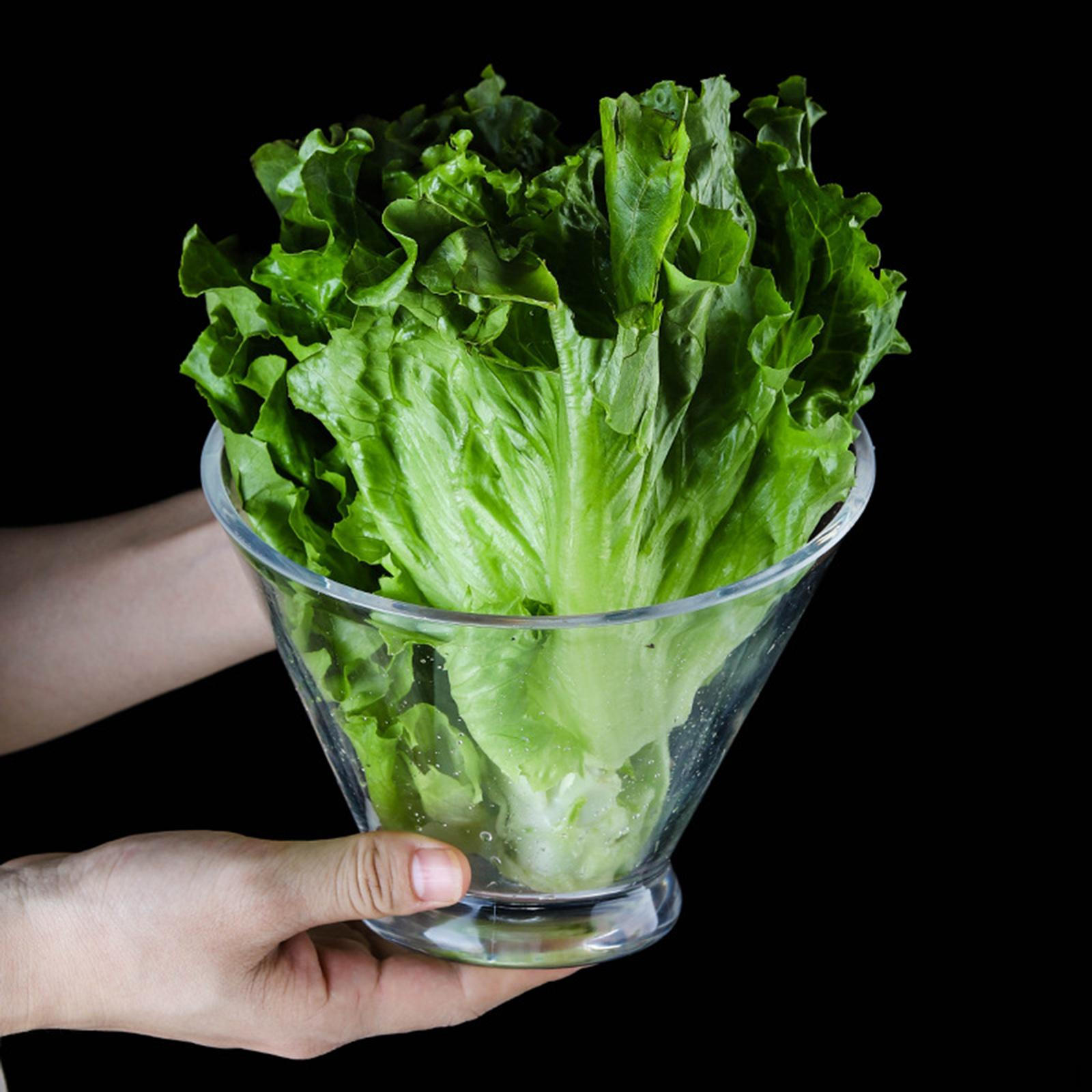 Acrylic Salad Bowl with Smooth Finish for Restaurant Popcorn 15.5X12.6cm