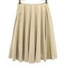 FOXEY Made In Japan Midi Length Faux Leather Flare Skirt 40 Brown Women Used