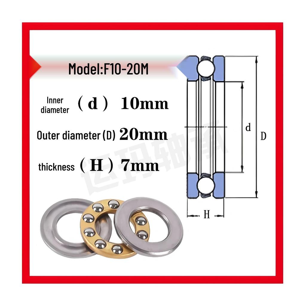 Mini-Axial-Rillenkugellager F9-20M bis F10-20M