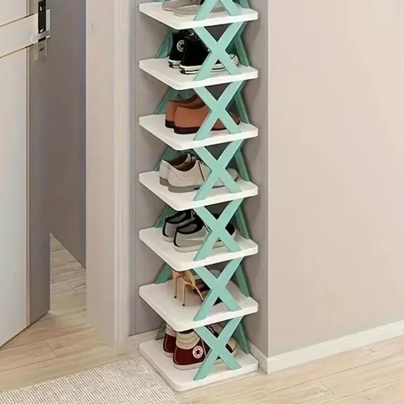 Sapateiras Organizador de Armazenamento Sapateiras Destacáveis Salva Família Casa Rack Multi Camada Simples Sapatos Prateleira Cor Gabinete
