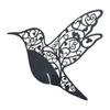 Cartes de Place en forme de colibri découpées au Laser sur papier nacré, fournitures de décoration pour fête de mariage