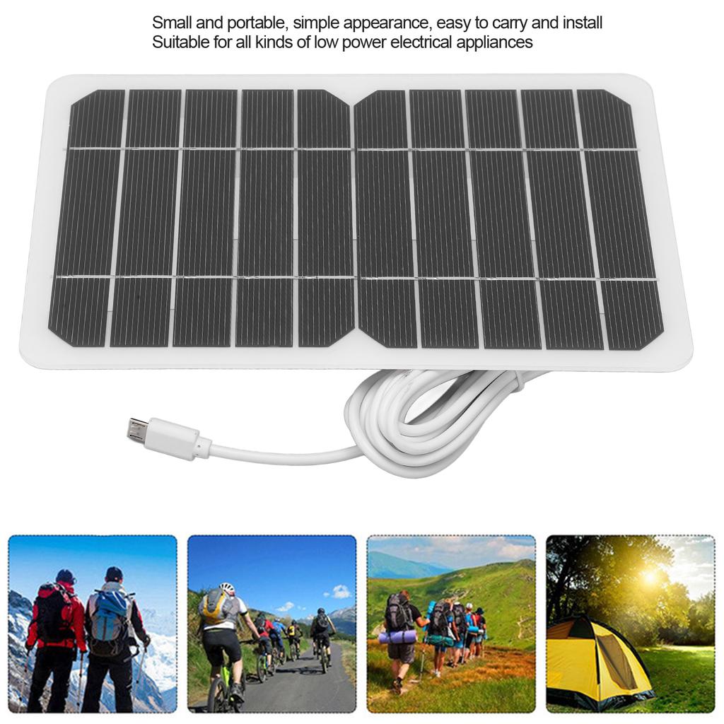 Micro USB Output 5W 5V Solar Panel DIY Solar Charger Polysilicon Mobile Phone Charger