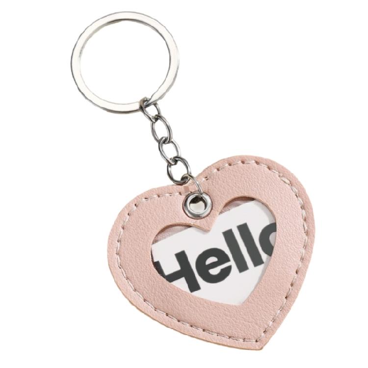 Scratch Resistant Access Card Organizers ID Keys Cards Sleeve Leather Keychain Key Holder Pendant Keychain Accessory