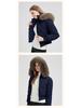 European & American Design Hooded Fur Collar Women's Winter Coat 2025: Short Style Cotton Jacket