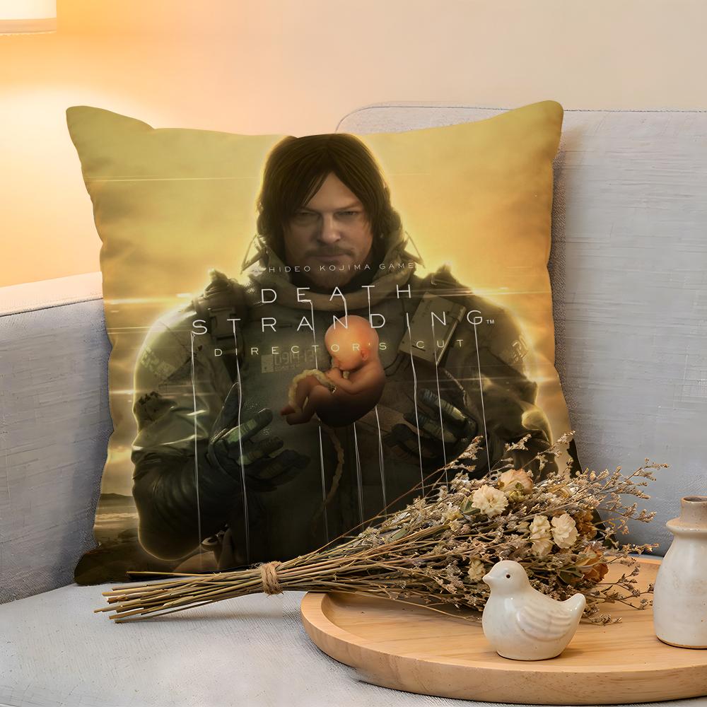 Cushion Cover Linen SkinFriendly Soft Decorative Case For Sofa Home Decor Hot Game DDeath Stranding Pillow cover
