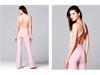 Women’s Colorblock Sports Jumpsuit - Nude-Feel, Slimming, Flared Yoga Outfit