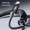 Retractable 6A Fast Charging Cable for Huawei, VIVO, Honor, OPPO - Intelligent Digital Display