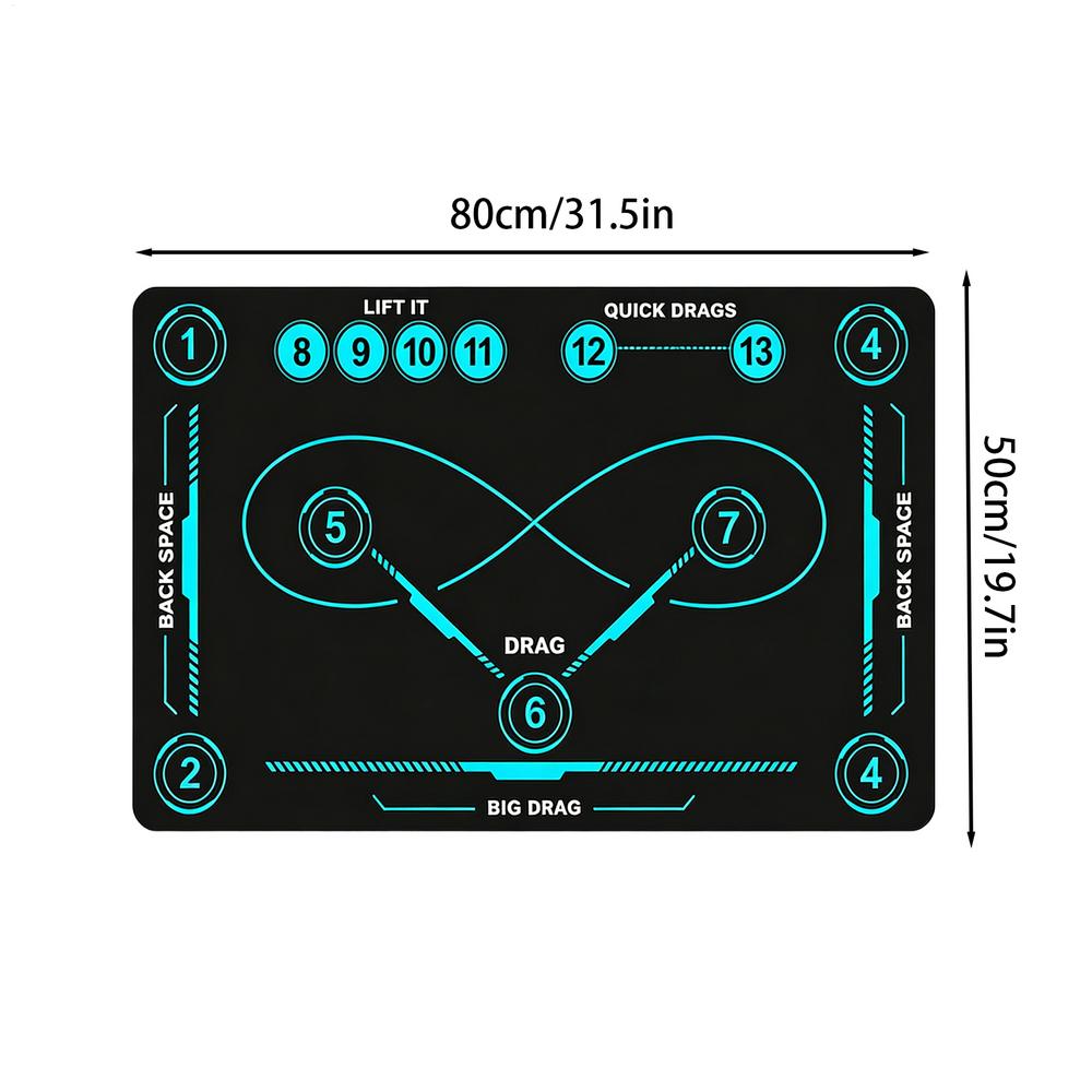 Ice Hockey Training Mat Non-slip Stain-resistant Wear-resistant American Sports Shock-absorbing Mat Hockey Football Mat