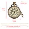 Unisex Retro Pocket Watch with Yellow Dial Roman Numerals Open Face Quartz Movement Cute Pendant Clock with 80cm Necklace Chain