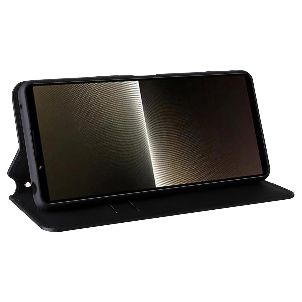 For Sony Xperia 1 VI Case Rhombus Pattern Magnetic Closing Leather Wallet Phone Cover