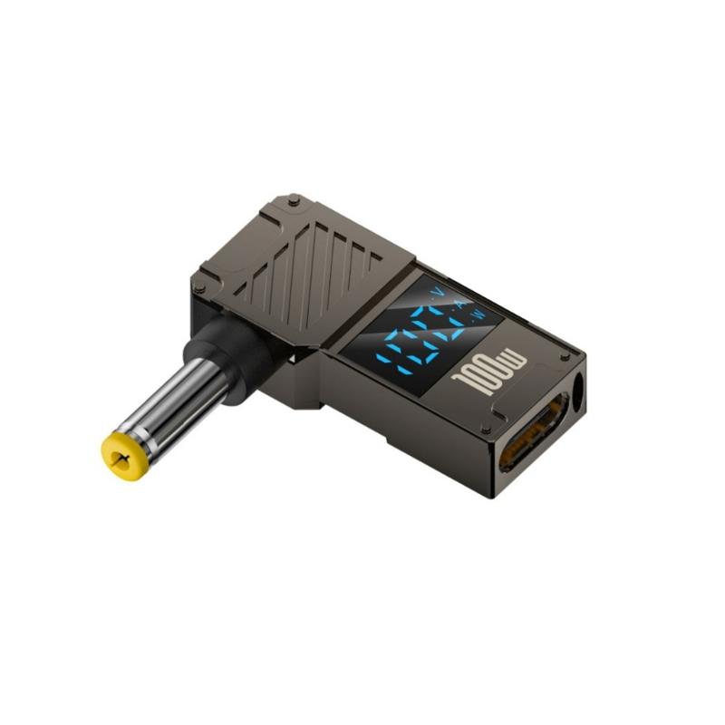USB C To Direct Current 100W PD Type C Female To Male Connector With Digital Display for Monitors Voltages Current Power