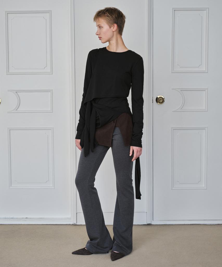 Simeteuligpeosenteu Basic Flare Leggings / Melange Gray