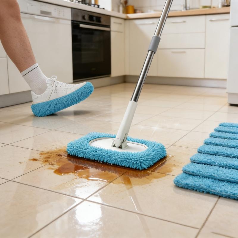 6Pieces Washable Microfiber Replacement Pads for Effective Home Hard Floor Maintenances Wood Tile Removing