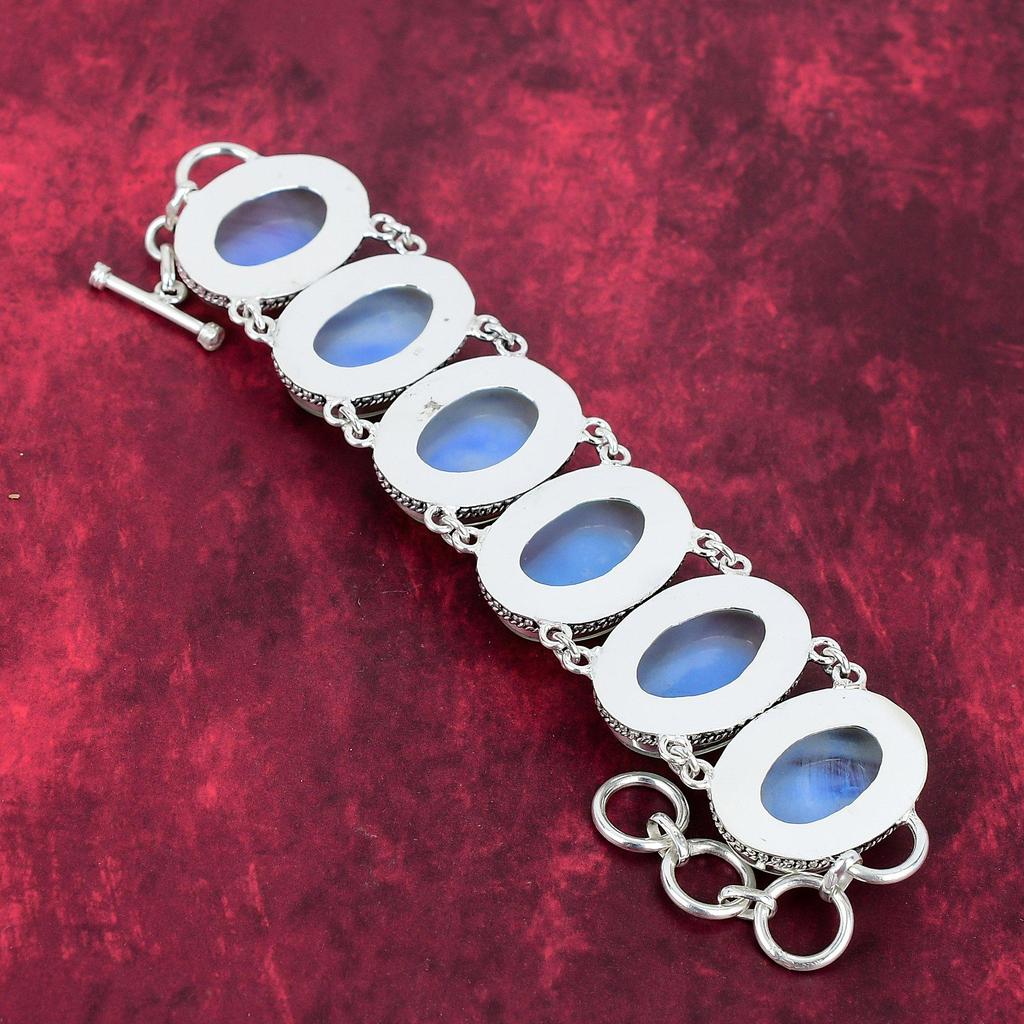 Milky Opal Gemstone Jewelry, Handmade 925 Solid Sterling Silver Bracelet & Necklace, Opal Jewelry Set For Love