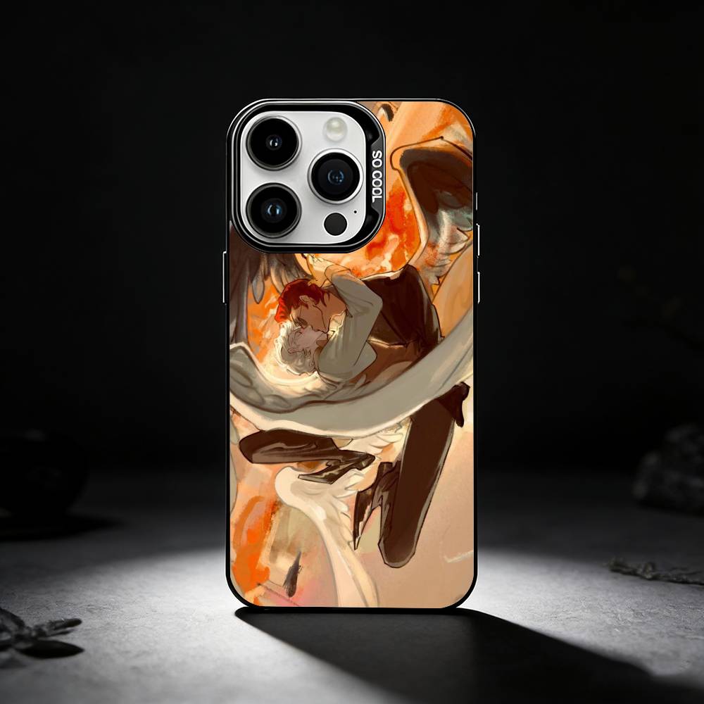 G-Good Cartoon O-Omens Phone Case For iPhone 17,16,15,14,13,12,11 Plus,Pro Max,XS,Colored Silver Phone Case