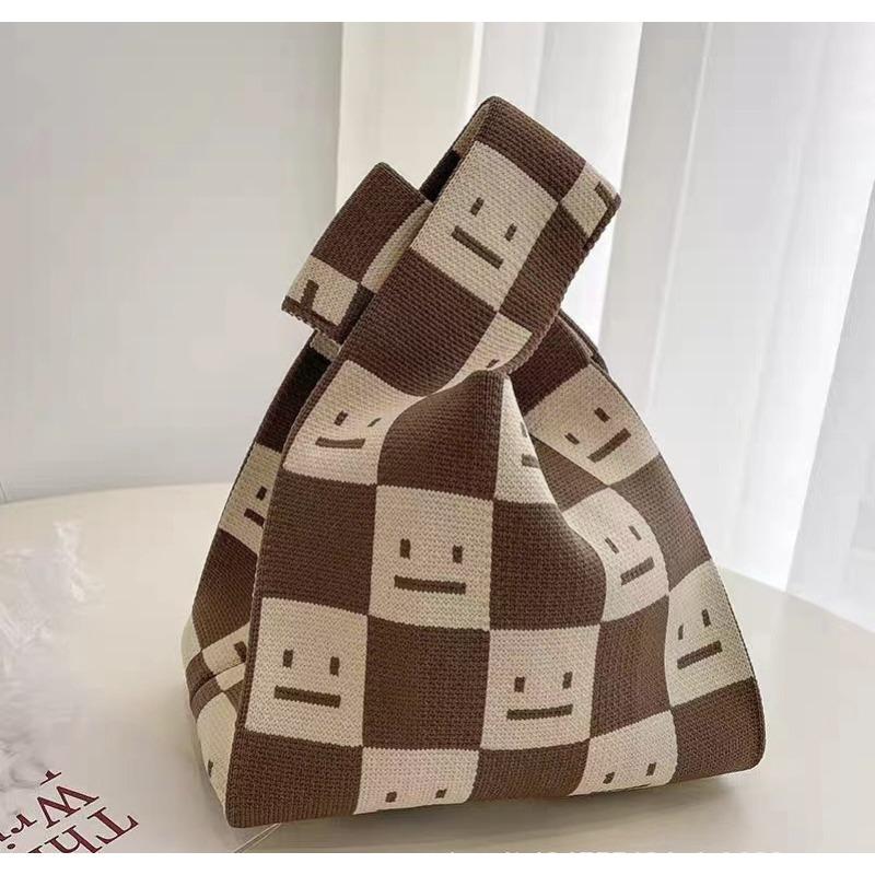 Knitted bag, gift bag, souvenir gift, woven bag, gift bag, fashion wrist bag, handbag, women's bucket bag.