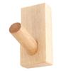 Wood Wall Hook Orderly Storage Smoother Surfaces Beautiful Practical Coat Hooks for Living Room Bedroom Kitchen