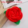 Small Fresh Pink Floral Cushion With Cotton Filling For Sofa Decor And Home Lounge