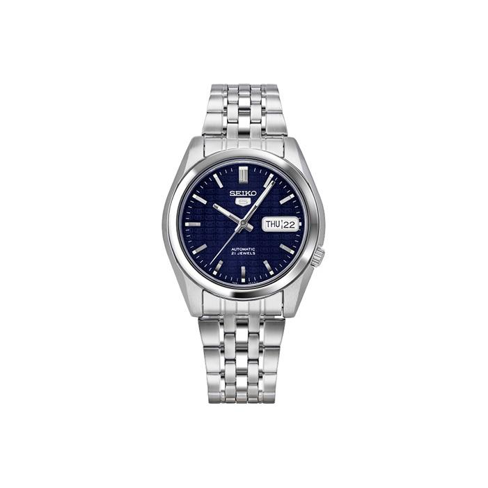 

Seiko 5 Series Mechanical Movement Stainless Steel Watch Men watches Blue SNK357K1 Dark Blue Watch Dial