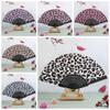 Cloth Hand Fold Fan Leopard Print Dance Fan Portable Performance Fan  Performance Decor