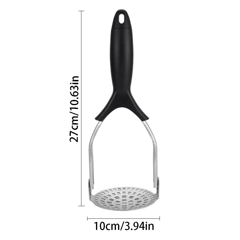 Non-Slip Handle Potato Masher Comfort Grip Garlic Press Fruit Masher Vegetable Smasher  Meat