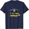 Marine F14 Tomcat Militärflugzeug Düsenjäger T-Shirt 100% Baumwolle Rundhals Sommer Kurzarm Lässig Unisex T-Shirt Größe S3XL